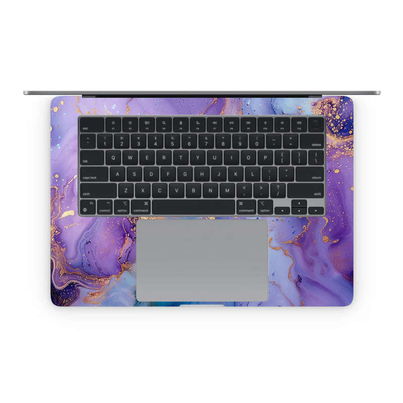 Apple MacBook Decal Skin Sticker: Abstract Purple Marble