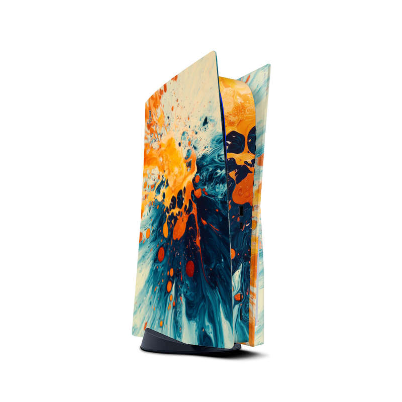 Decal Skin Sticker Compatible with PS5: Abstract Splash Art