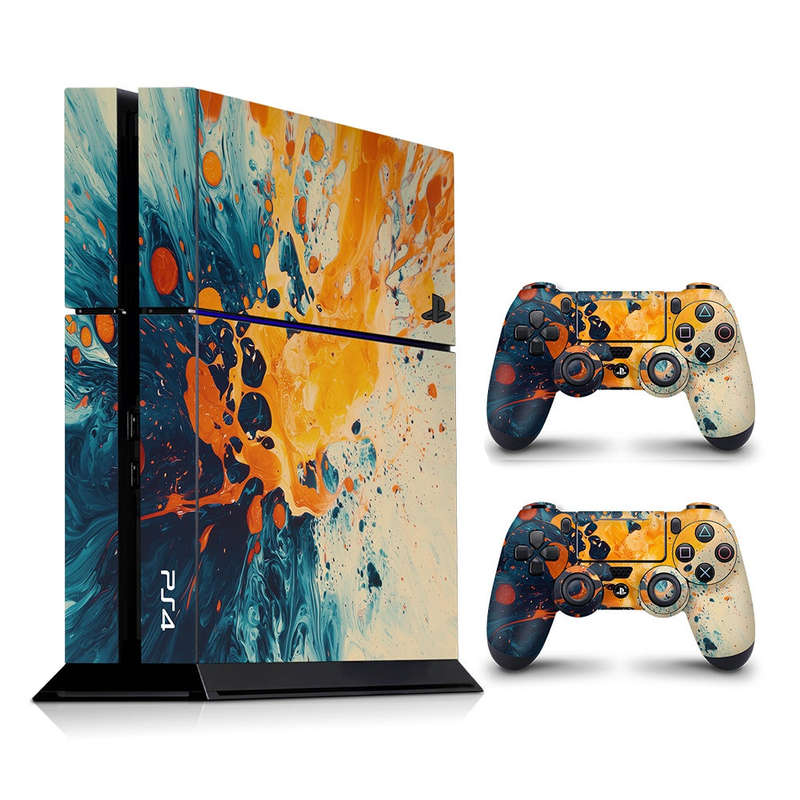Decal Skin Sticker for PS4: Abstract Splash Art