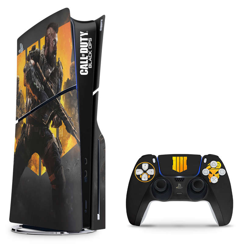 SkinNit Decal Sticker Skin For PS5 Slim : Black Ops 4 2021