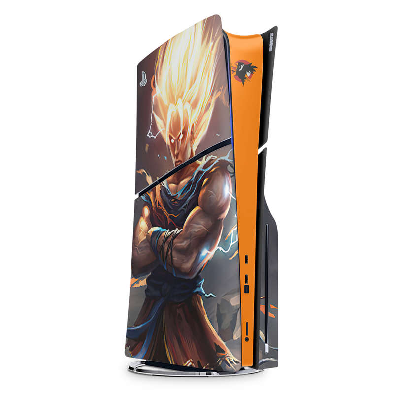 SkinNit Decal Sticker Skin For PS5 Slim : Dragon Ball Z 2022