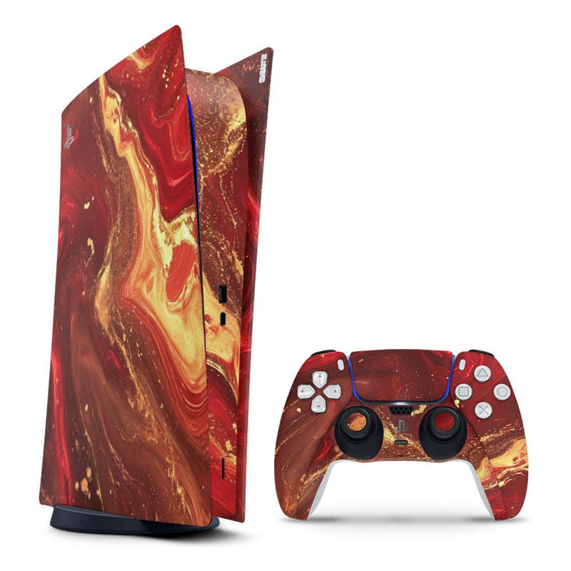 Decal Sticker Skin For PS5 Digital: Fluid Abstract Art