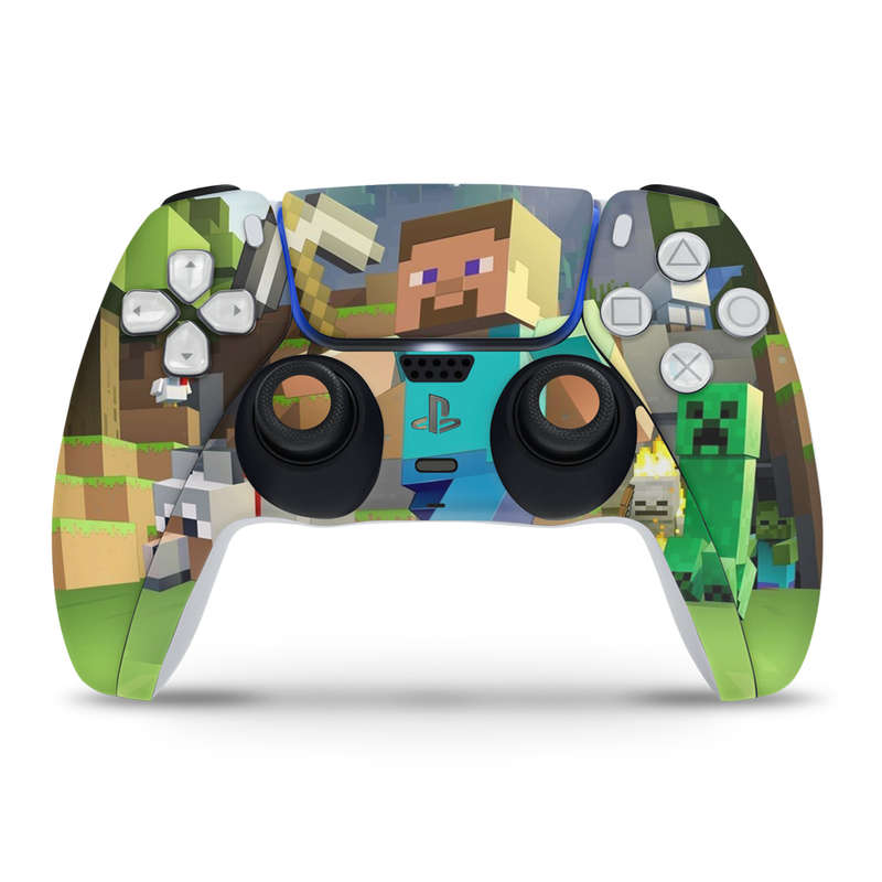 SkinNit Decal Sticker Skin For PS5 Slim : Minecraft