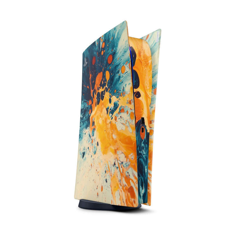 Decal Sticker Skin For PS5 Digital: Abstract Splash Art