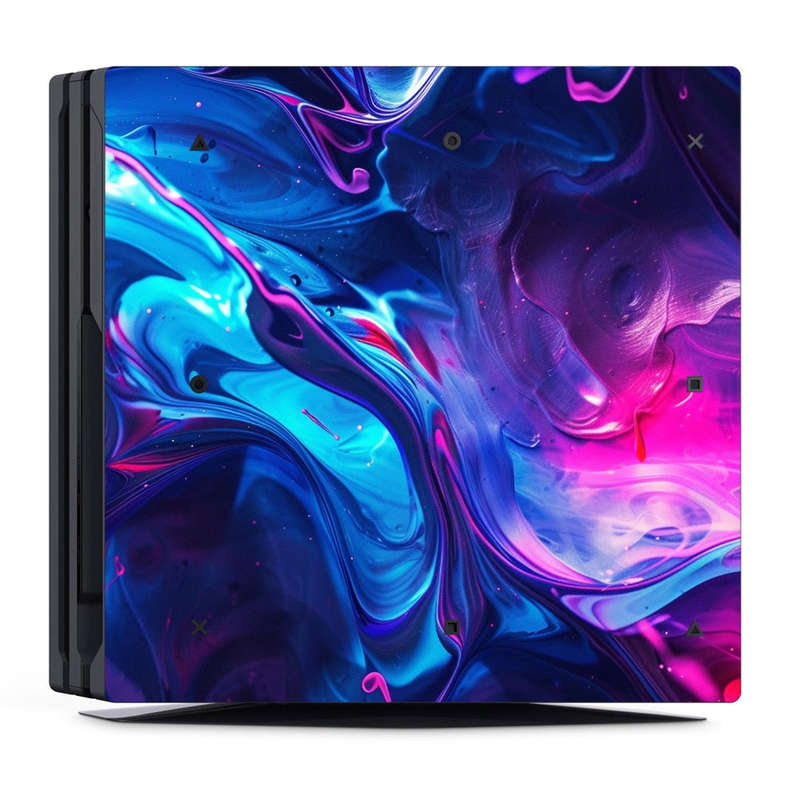 Decal Skin Sticker for PS4 Pro: Abundant Fluid Art