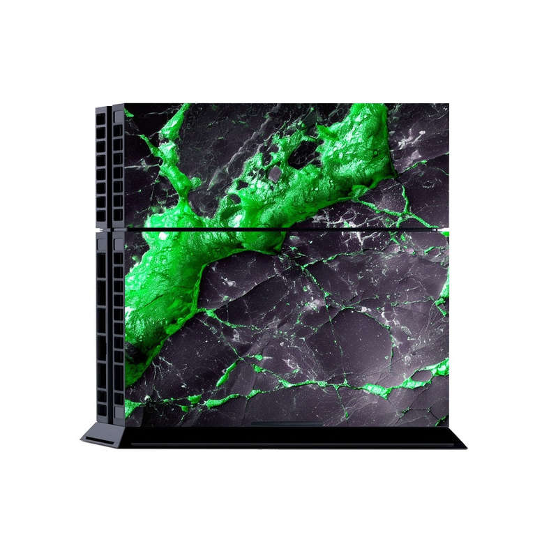 Decal Skin Sticker for PS4: Carbon Stone Green