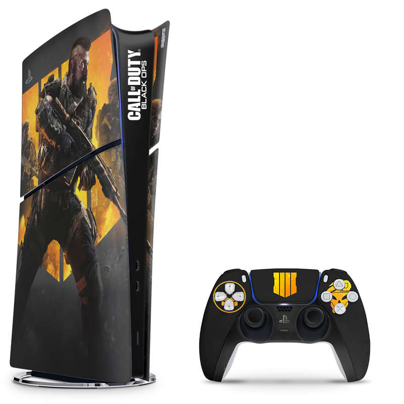 SkinNit Decal Sticker Skin For PS5 Slim Digital : Black Ops 4 2021