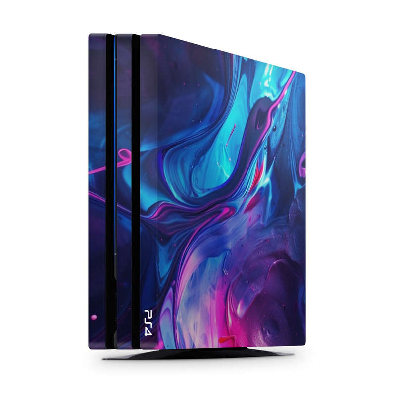 Decal Skin Sticker for PS4 Pro: Abundant Fluid Art