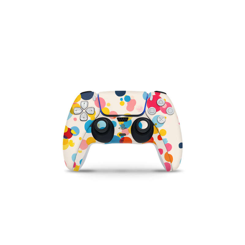 Decal Skin Sticker Compatible with PS5 Slim Digital (No Disk): Vibrant Polka Dots