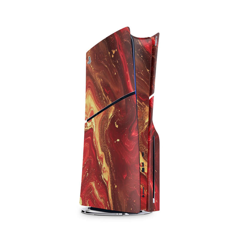 Decal Skin Sticker Compatible with PS5 Slim: Fluid Abstract Art