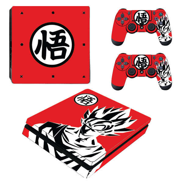 SkinNit Decal Sticker Skin For PS4 Slim: Dragon Ball Z