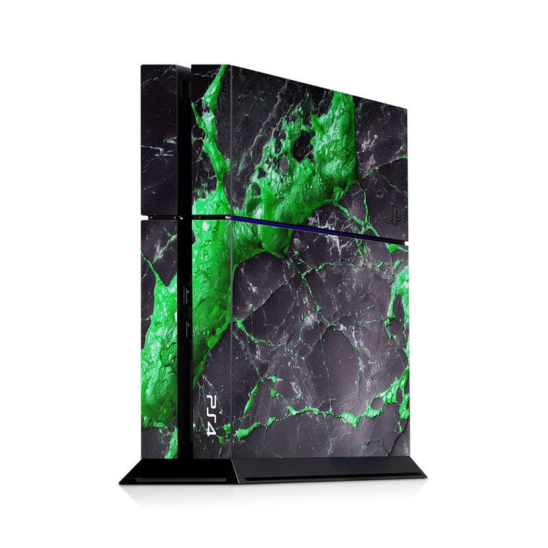 Decal Skin Sticker for PS4: Carbon Stone Green