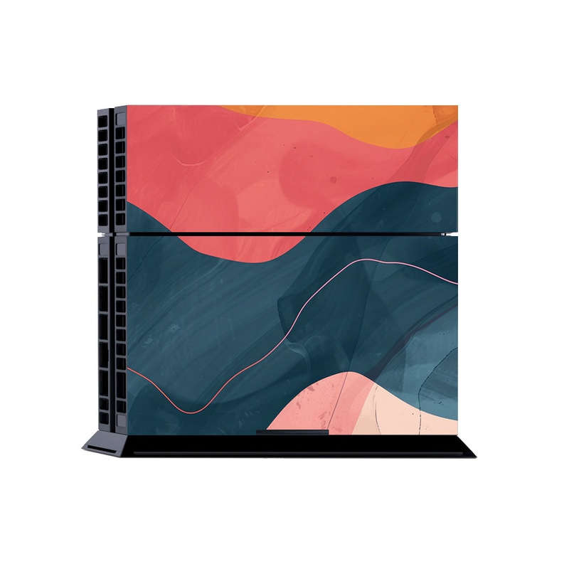 Decal Skin Sticker for PS4: Modern Abstract Waves