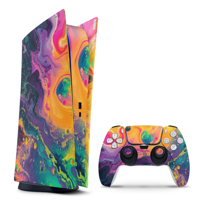 Decal Sticker Skin For PS5 Digital: Acrylic Splash