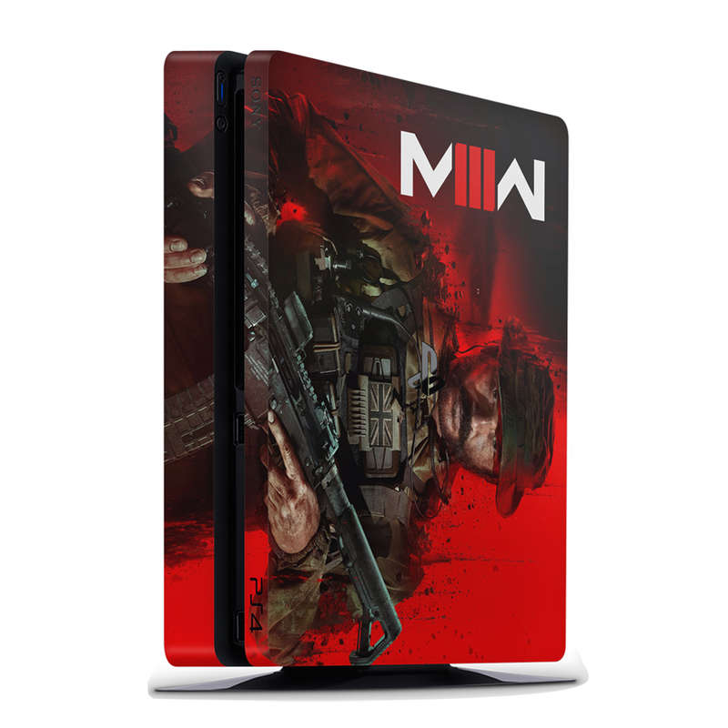 SkinNit Decal Sticker Skin For PS4 Slim: Modern Warfare III