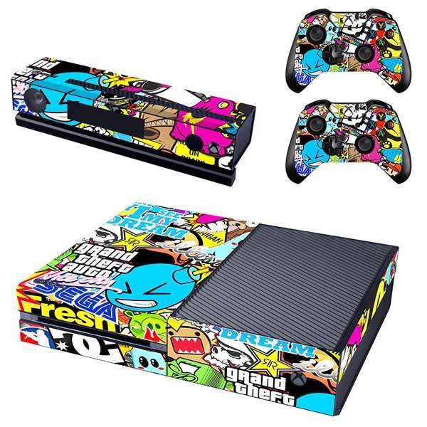 SkinNit Decal Sticker Skin For Xbox One: Sticker Bomb