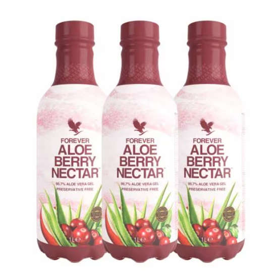 Aloe Drinks Tri Pak - x3 Aloe Berry Nectar