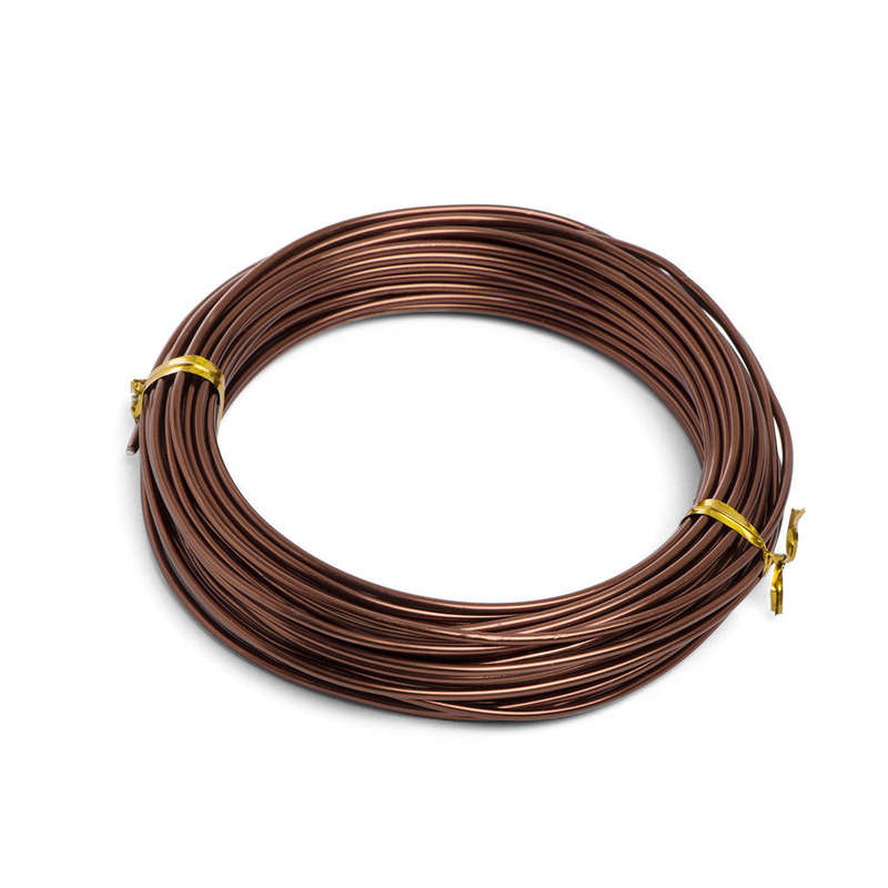 2mm, Anodized aluminium bonsai styling wire - 2mm, 250gm Brown aluminium wire