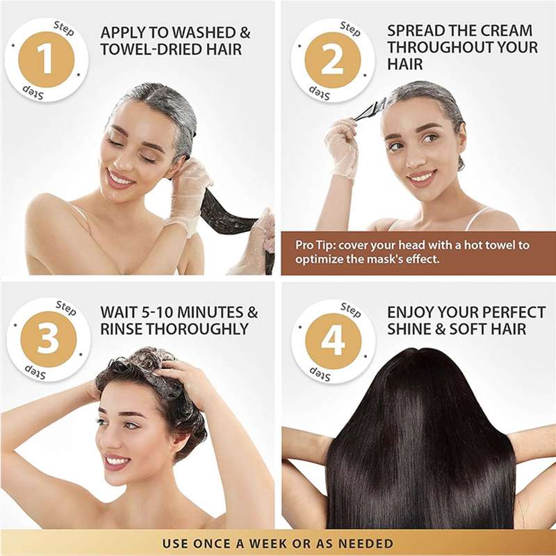 Karseell Hair Repair Mask, Maca Power Deep Repair Collagen Hair Mask 100ml, 500 ml