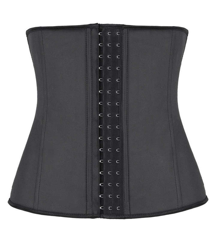 Latex waist training corset - M / Black