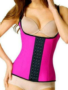 Latex Waist training vest - XXL / Black