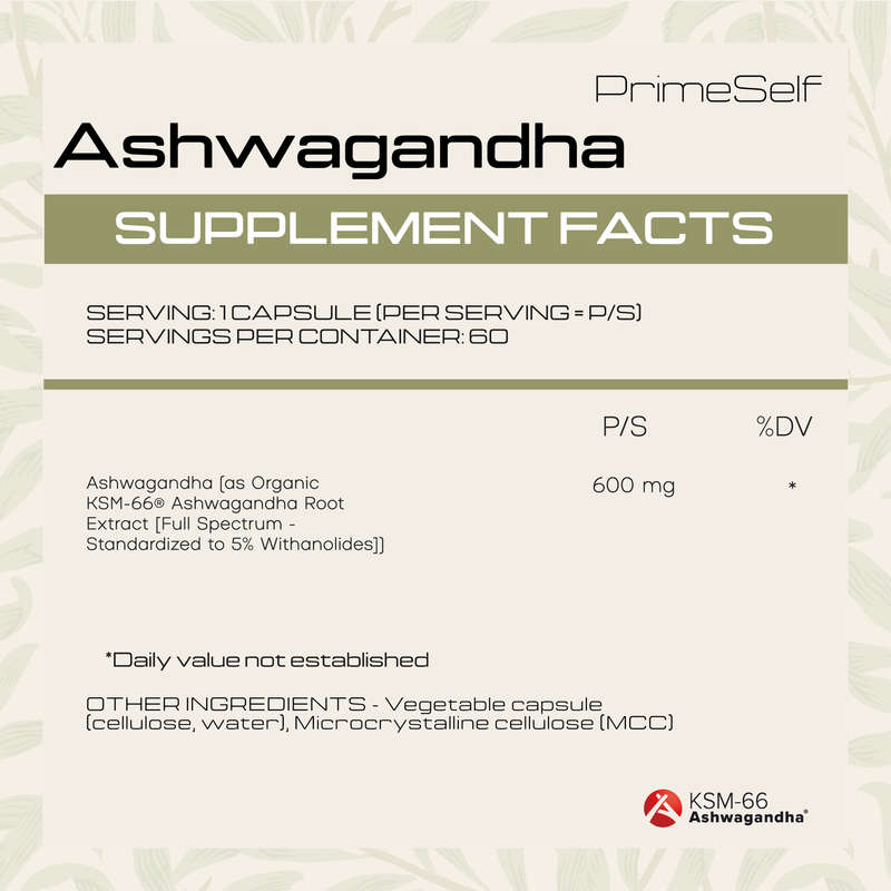 Oragnic KSM-66 Ashwaganda