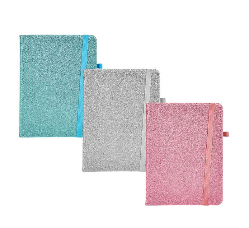 Novelty Glitter Notebook A5, 80 Pages