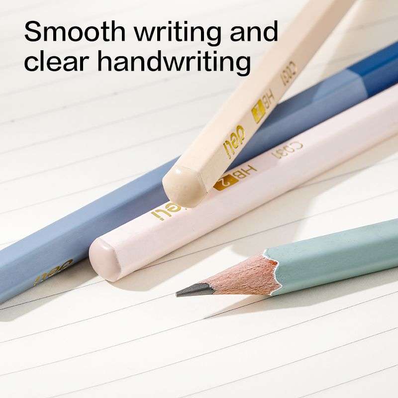 Graphite Pencil HB Hexagonal Barrel, Dipped Head 12's