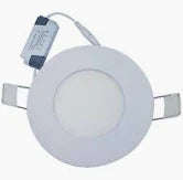 6w Round Panel Light Cw Concealed