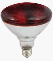 Red E27 80W Clear Par38 Halogen