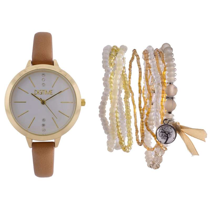 Digitime Milano Watch and Jewellery Set - Ladies