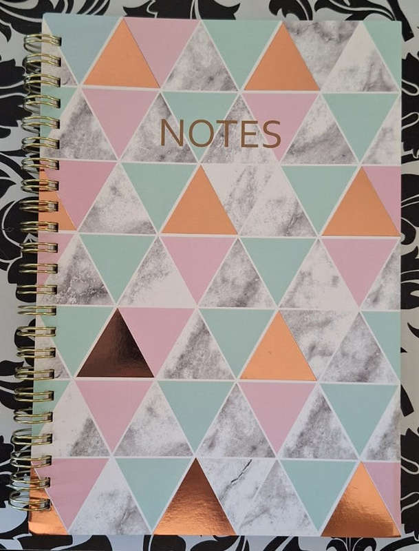 Notebook Soft Spiral Bound Glamour A5, 70 Pages