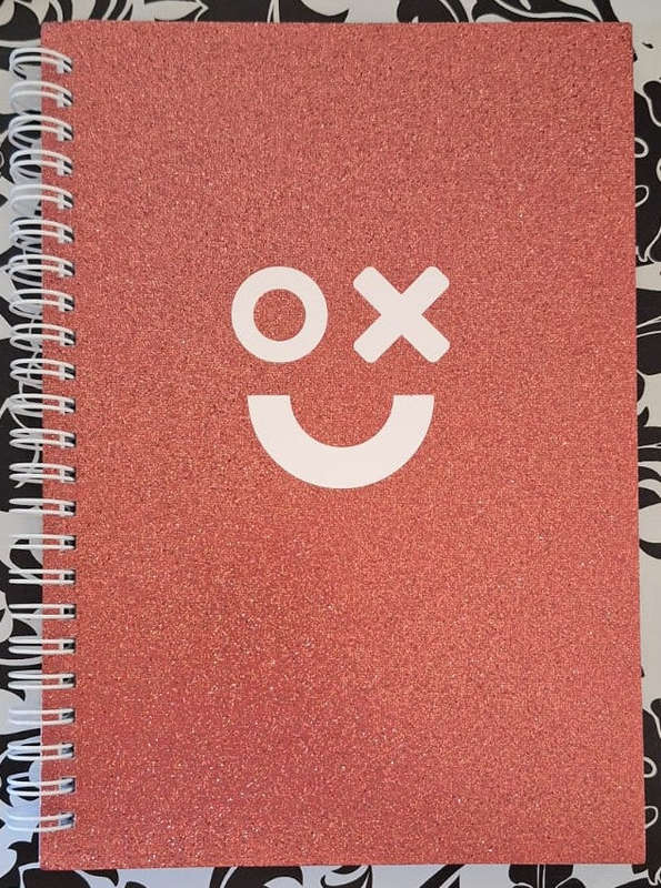 Notebook Soft Spiral Bound Glamour A5, 70 Pages
