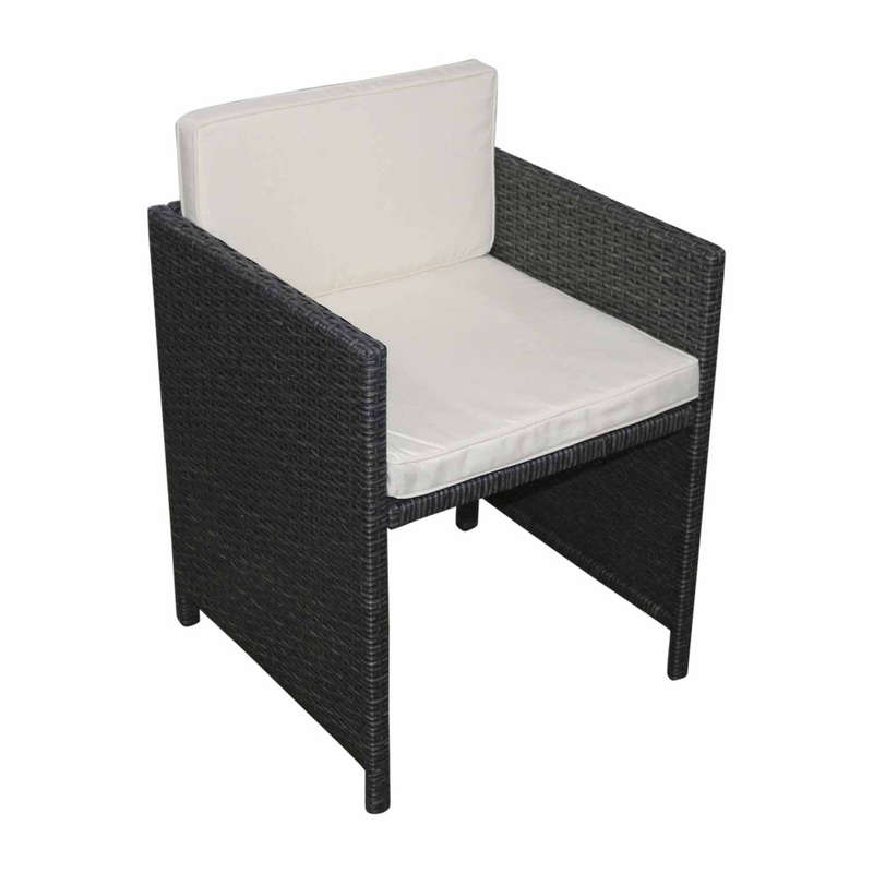 8-Piece Grey & White Rattan Outdoor Patio Furniture Set