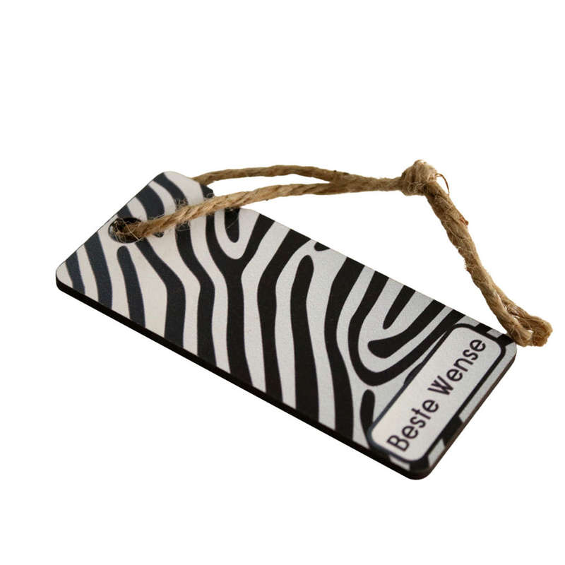 Afrikaans Best Wishes Wooden Gift Tag