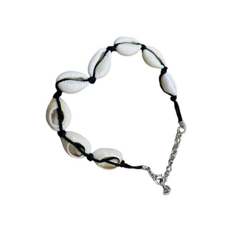 Anklet - Black Knots And Shells