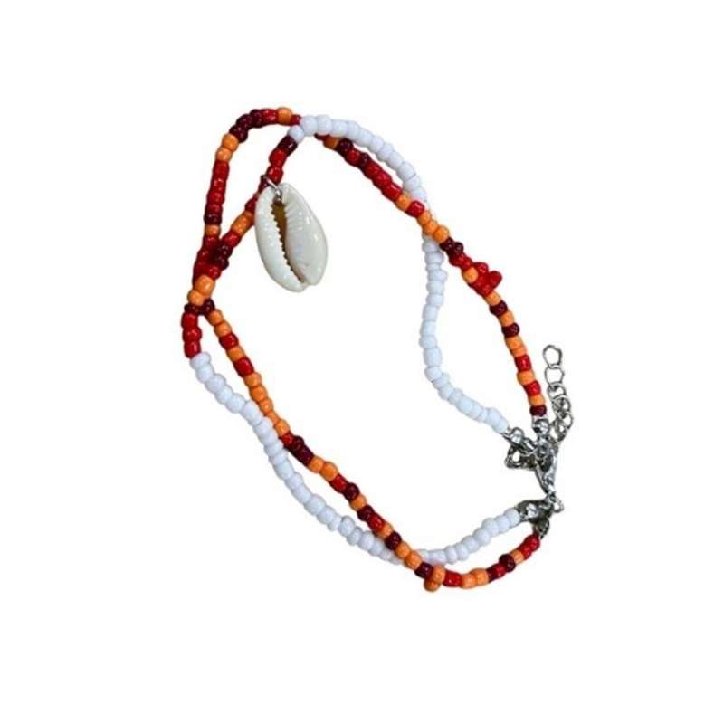 Anklet - Fire Beads