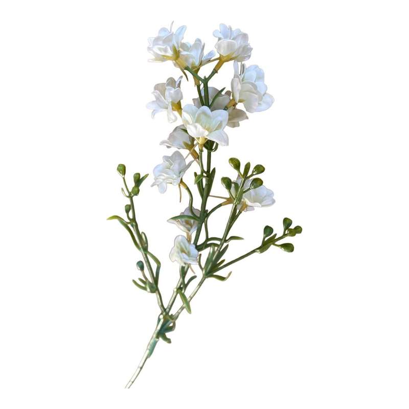 Artificial Flower - White Violet Blossoms