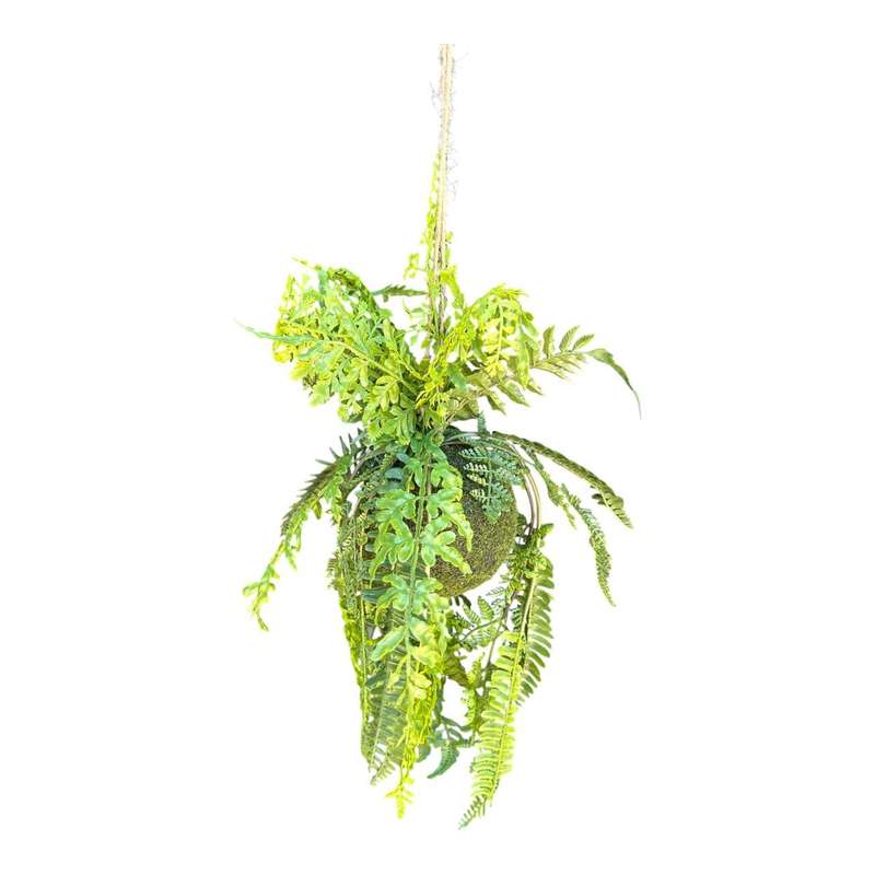 Artificial Plant - Hanging Green Fern Leaves