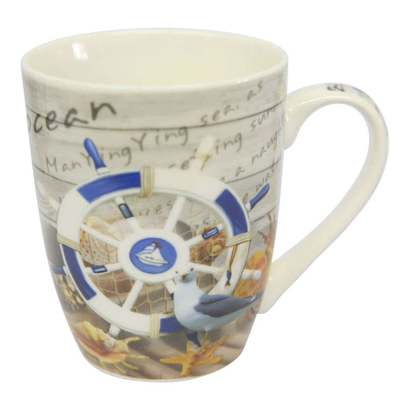 Nautical Life Ring Ceramic Mug