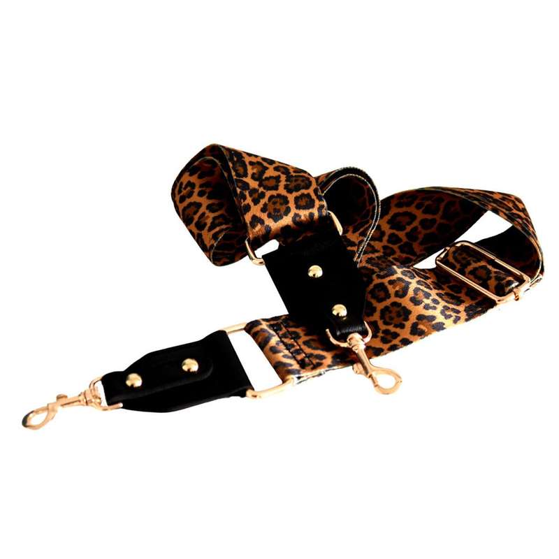 Bag Strap - Gold Leopard Print