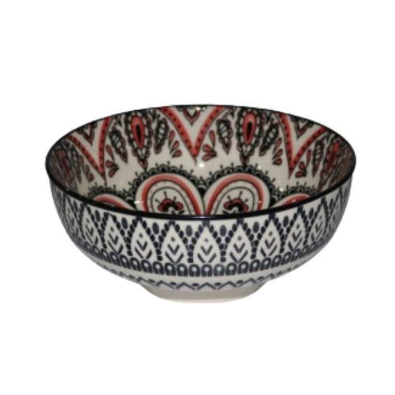 Black And Pink Ceramic Bowl