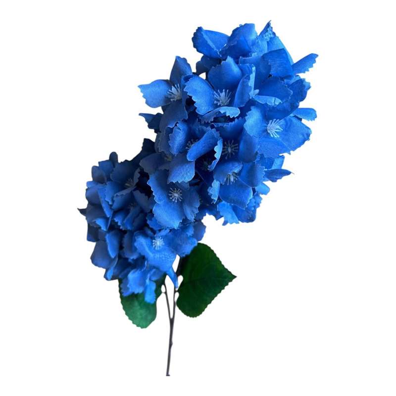 Blue Bigleaf Hydrangea Faux Bloom