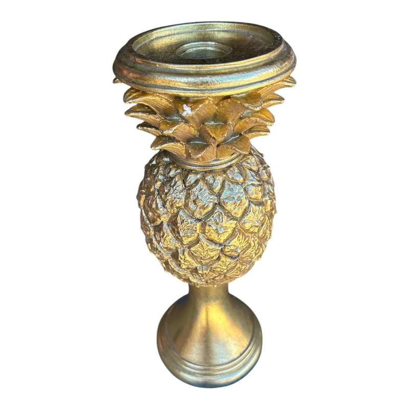 Candle Stick - Gold Pineapple