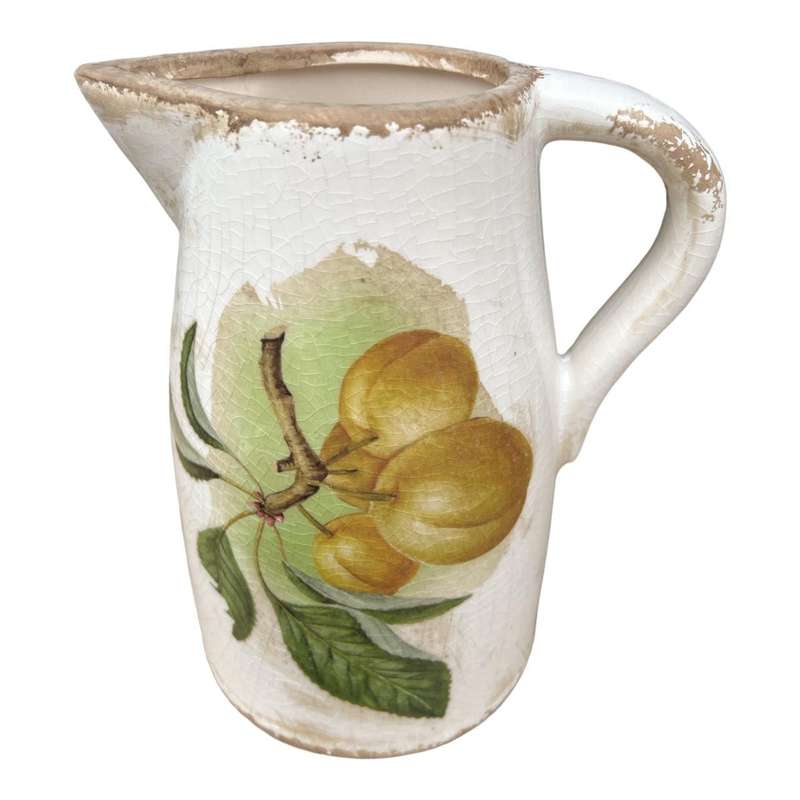 Ceramic Jug - Peach Branch