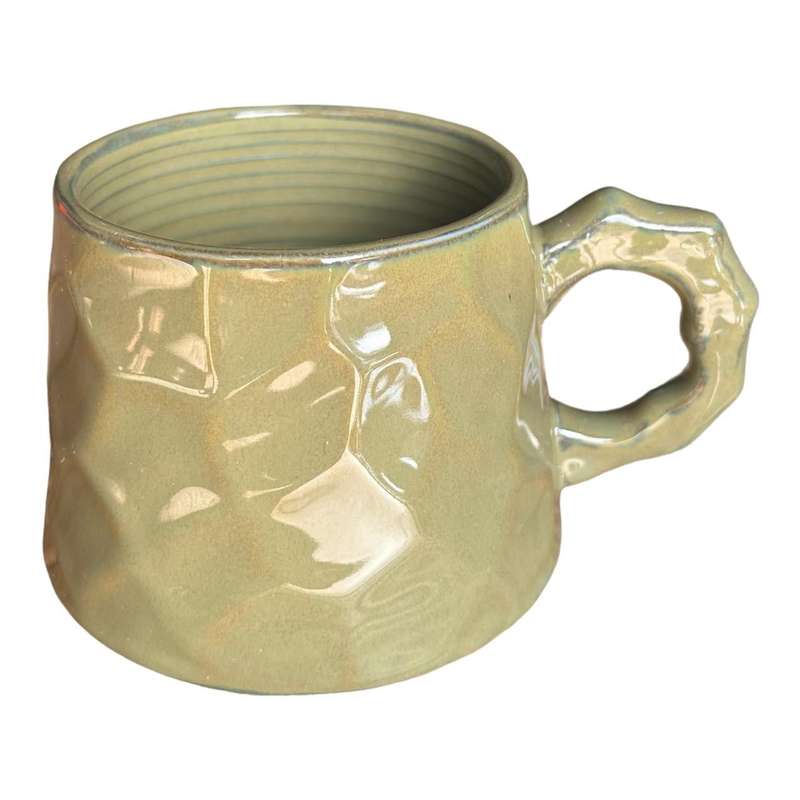 Ceramic Mug - Green, Groovy