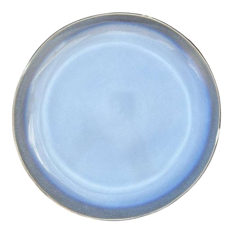 Ceramic Plate - Blue Skyline Design