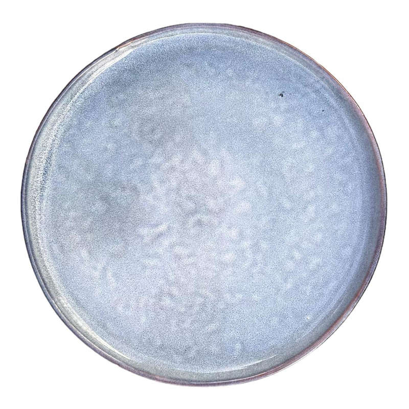 Ceramic Plate - Blue, White Speckle