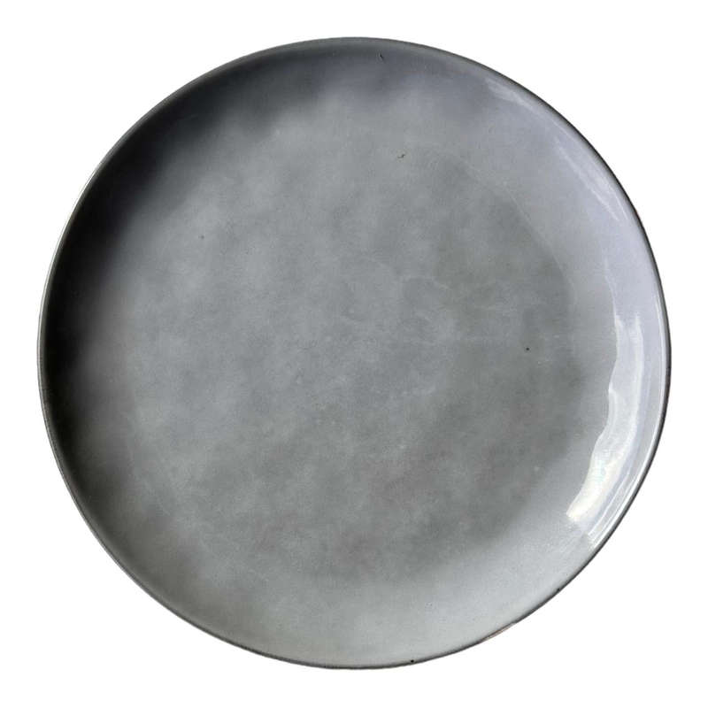 Ceramic Plate - Cloudy Dark Grey