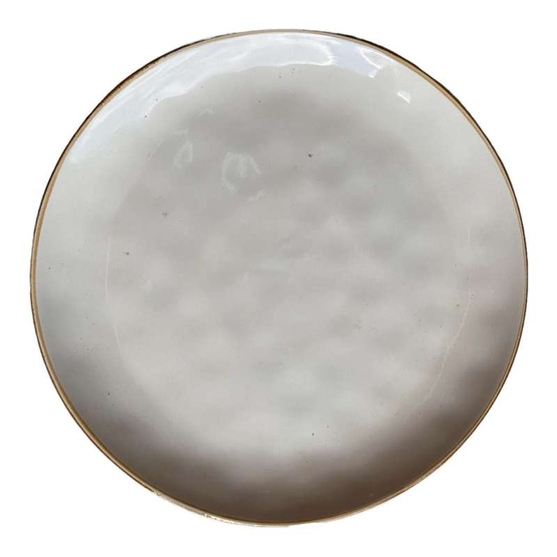 Ceramic Plate - Cloudy Light Grey